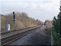 The approach to Gascoigne Wood Junction