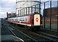 Train entering Central Station, Belfast - 1988