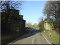 Remains of disused railway bridge near Staveley