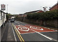 20 both ways along Usk Road, Caerleon