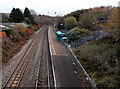 Platform 1 at Llansamlet railway station, Swansea