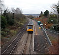 Train from Swansea at Llansamlet railway station