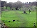 Footpath crossing Westerhope Golf Course