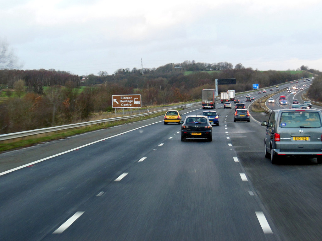 M1 northbound towards junction 36 © Ian S :: Geograph Britain and Ireland