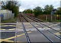 Railway north of Mill Street level crossing, Leominster