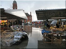 SJ9494 : Heavy Rain on Hyde Market by Gerald England