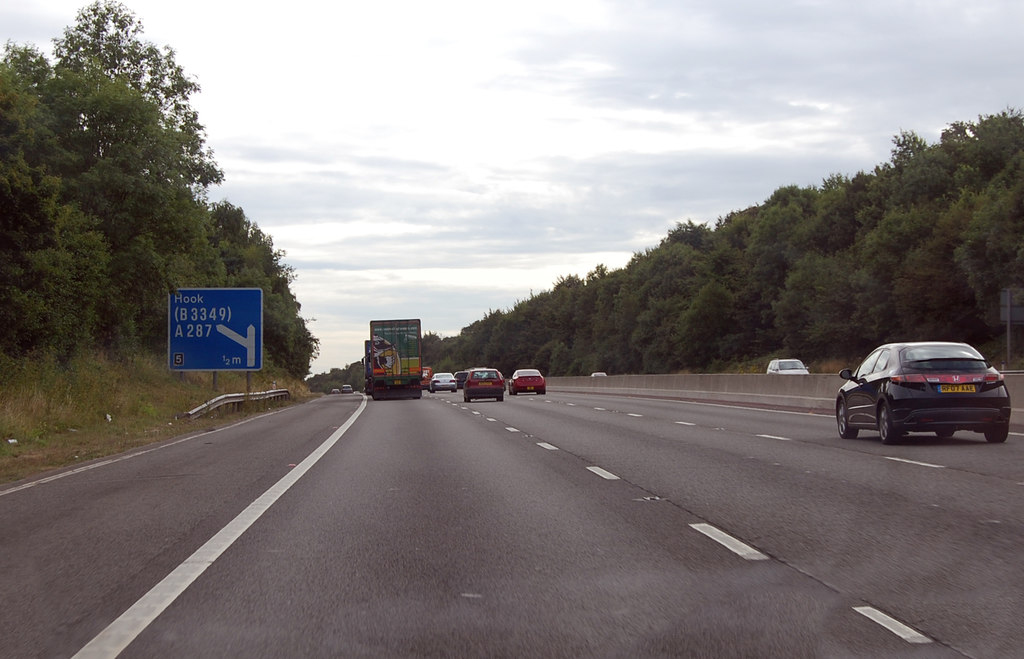 M3 half a mile to junction 5 © Julian P Guffogg :: Geograph Britain and ...