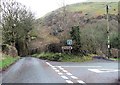 Road junction below Roundton