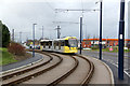 Tram approaching Ashton terminus