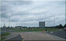 N3524 : Roundabout at the crossroads of the N52 and the R420 on the Tullamore Bypass by Eric Jones