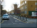 Looking into Ernest Street from the east