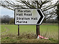 Roadsign on Felixstowe Road