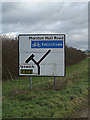 TM2539 : Roadsign on Felixstowe Road by Geographer