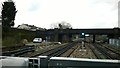 Looking up the railway line at Thornton Heath