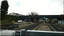 TQ3268 : Looking up the railway line at Thornton Heath by Christopher Hilton