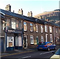 Long derelict former Nobles Electrical shop in Crosskeys