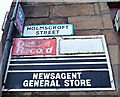 Signs on Holmscroft Street