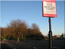 SU3075 : Warning about ANPR cameras at Membury services, westbound on the M4 by Rob Purvis