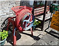 SO1520 : Albion root cutter on display outside Llangynidr post office by Jaggery