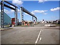 Industrial scene near Brocklebank and Langton Docks, Bootle