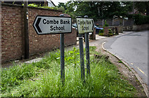 TQ4855 : Which way to Combe Bank School? by Ian Capper