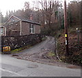 Lane past the western edge of the Old School House, Tintern