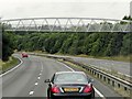 Westbound A14, footbridge near Twywell