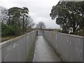 Footbridge, over the railway line, at Wellington