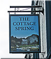 The Cottage Spring (2) - sign, 172 Mill Street, Brierley Hill near Dudley