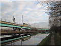 Metrolink and the Bridgewater Canal near Pomona