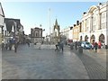 Looking west along the High Street