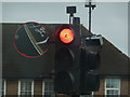 Chessington: traffic light with mirror