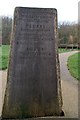 Details of marker at Quarry Mount Park