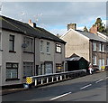 Yellow and black warnings alongside Pontymason Lane, Rogerstone, Newport