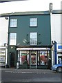 Dark green, asymmetrical facade, Wellington Street, Teignmouth