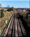 Towards Stroud railway station from Cashes Green Road