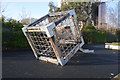 Toppled cube with slide