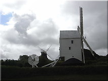 TQ3013 : Jack and Jill windmills, Clayton by Chris Allen