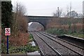 Ince Lane road bridge, Ince and Elton railway station