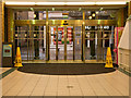 Looking onto the High Street from the main entrance to the Green Lanes Shopping Centre