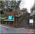 Steps up to Llys yr Onnen, Mountain Ash