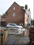 SZ0090 : Poole: a car in floodwater on West Street by Chris Downer