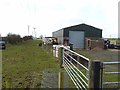 Farm buildings and caravan at Clerkston