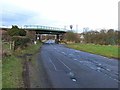 Rail  bridge over the road to Springfield