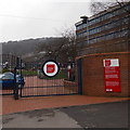 An entrance to  the University of South Wales Treforest Campus 