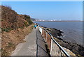 ST1266 : Clements Colley Walk east of the Coastwatch Centre, Barry Island by Jaggery