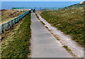 Coastal path junction ahead, Barry Island