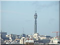 View of the BT Tower from the Tower Bridge Exhibition