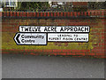 Twelve Acre Approach sign