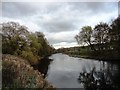 View downriver near Crook Hall